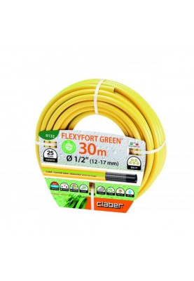 Шланг поливальний 1/2" 30м Flexyfort Green, жовтий з зел. полосою