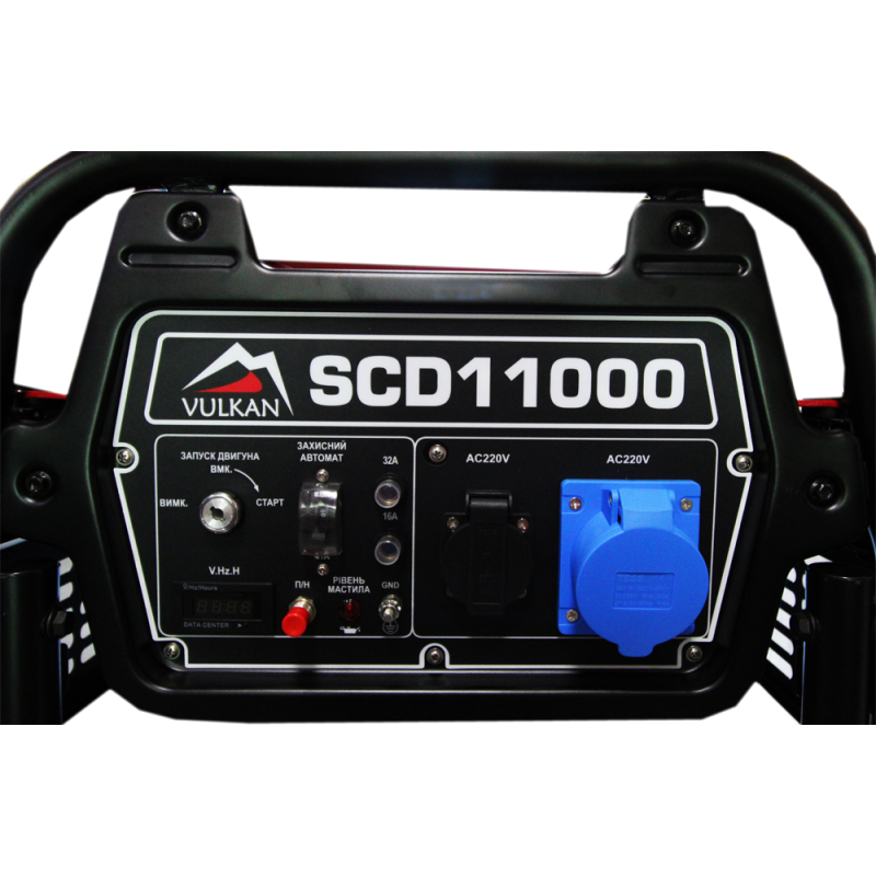 Генераторна установка SCD11000 дизель 1ф 9кВт ел.старт, 18л, колеса