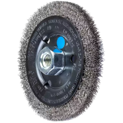 Щітка дискова неплетена 125*12мм*M14 дріт-0,3мм нерж. POS RBU 12512/M14 INOX 0,30