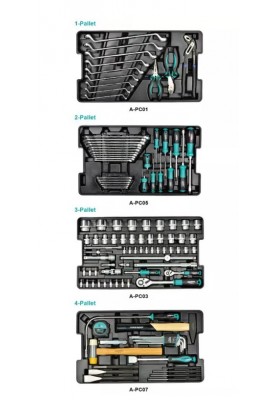 Набір інструментів 117од пластик.ящик на колесах