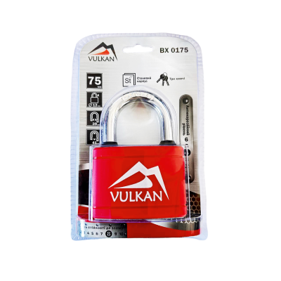 Замок навісний PVC 75мм BX0175 Замок навісний PVC 75мм BX0175