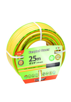 Шланг поливальний 3/4" 25м Flexyfort Green, жовтий з зел. полосою