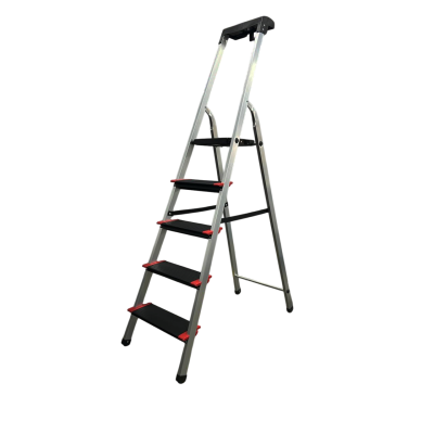 Стремянка 5сх. верх.сх.-1,09м KMH0105BP, сходинки 13см., анодований алюміній