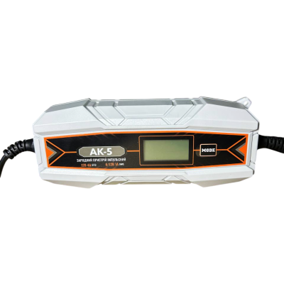 Зарядний пристрій імпульсний AK-5 6/12В 10-120Ah, струм заряду 4Аг