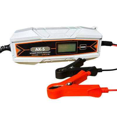 Зарядний пристрій імпульсний AK-5 6/12В 10-120Ah, струм заряду 4Аг