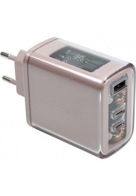 Зарядний пристрій ACEFAST GaN 2x USB-C, USB-A, 65W, PD3.0, QC4.0