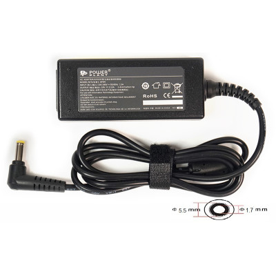 Блок живлення для ноутбуків PowerPlant ACER 220V, 19V 40W 2.15A (5.5*1.7)