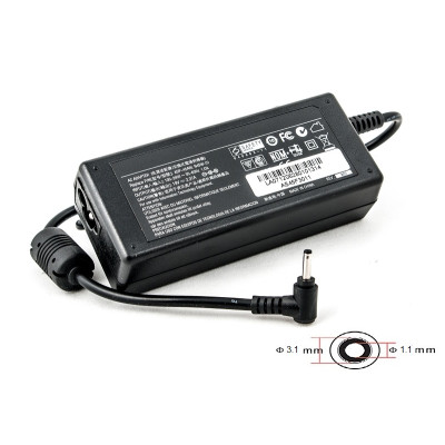 Блок живлення для ноутбуків PowerPlant ASUS 220V, 19V 45W 2.37A (3.0*1.1)