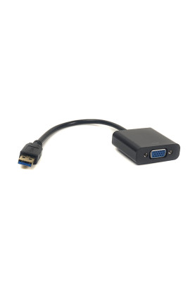 Кабель-перехідник PowerPlant USB 3.0 M - VGA F