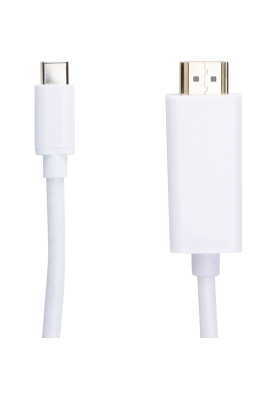 Відео кабель PowerPlant HDMI male - USB Type-C, 1.8м