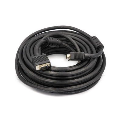 Відео кабель PowerPlant VGA-VGA, 15m, Double ferrites