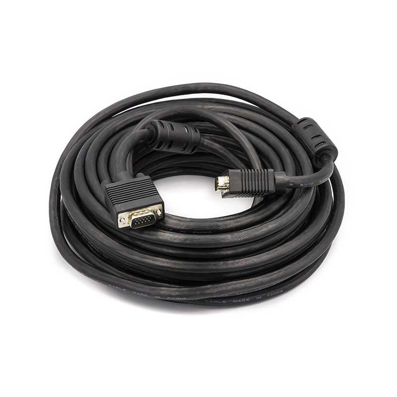 Відео кабель PowerPlant VGA-VGA, 15m, Double ferrites