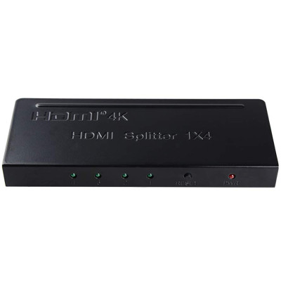 Сплітер PowerPlant HDMI 1x4 V1.4, 4K (HDSP4-M)