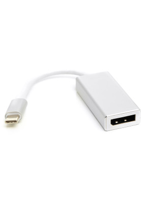 Перехідник PowerPlant USB Type-C 3.1 Thunderbolt 3 (M) - DisplayPort (F), 4K, 0.15 м