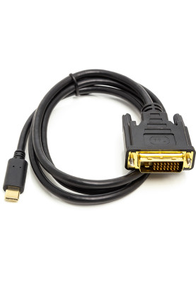 Кабель PowerPlant USB Type-C 3.1 - DVI (24+1) (M), 1 м