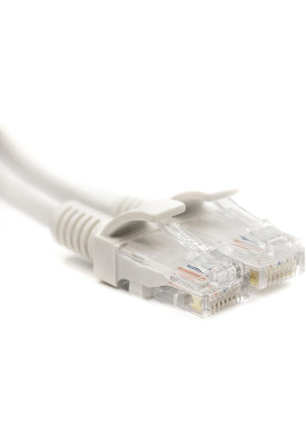 Патч-корд PowerPlant Cat5E UTP 35 м, білий