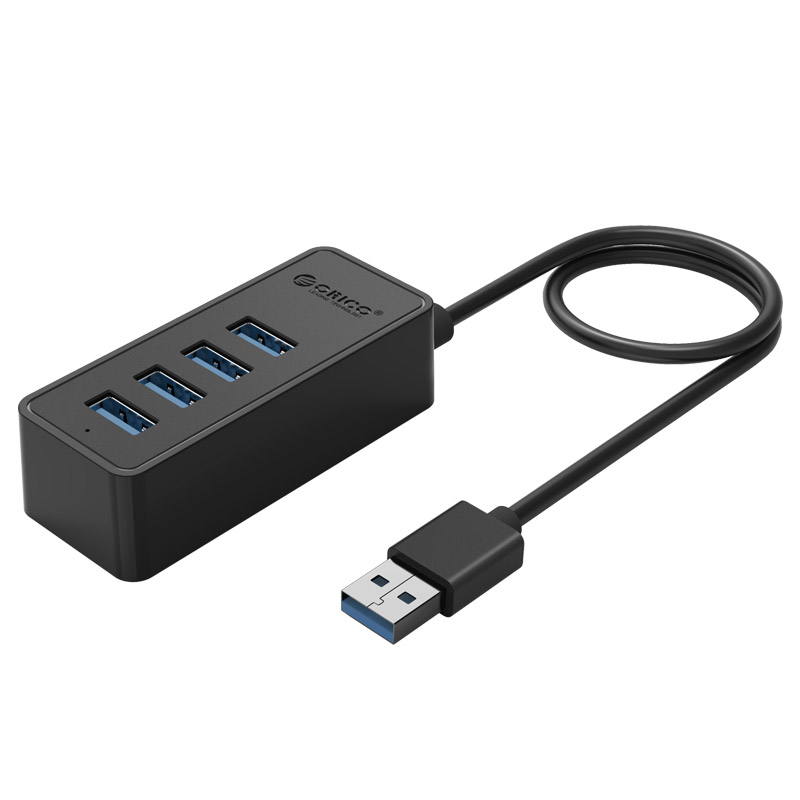 USB-хаб ORICO USB 3.0 4 порти (W5P-U3-030-BK-BP)