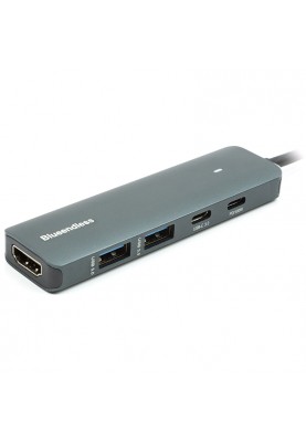 Aдаптер USB Type-C-2 x USB 3.0, Type-C PD, HDMI