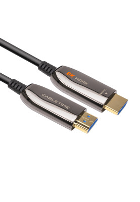 Відео кабель Cabletime HDMI (M) - HDMI (M), 2.1V, 8K, 60Hz, 48Gbps, 10м