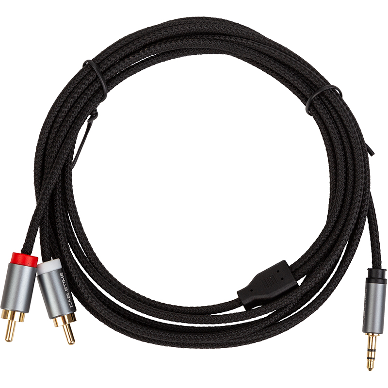 Аудіо кабель CableTime 3.5мм - 2x RCA, 3 м