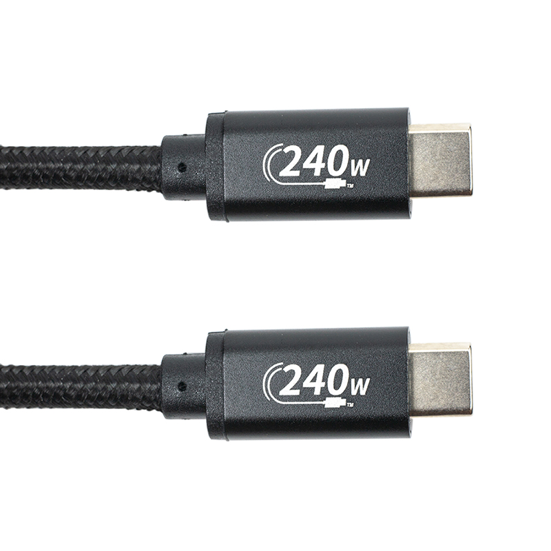 Кабель San Guan USB Type-C - USB Type-C PD 240W, 3м, черный