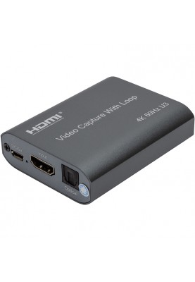 Зовнішня карта відеозахоплення PowerPlant HDMI USB3.0 4k/60hz (HDVC8)