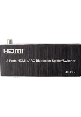 Двонаправлений розгалужувач PowerPlant 2 Ports HDMI eARC