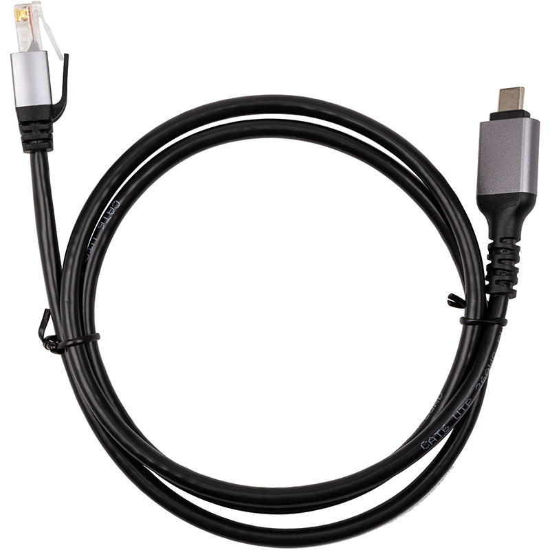Кабель PowerPlant USB Type-C - RJ45, 1 м