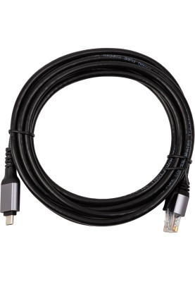 Кабель PowerPlant USB Type-C - RJ45, 3 м