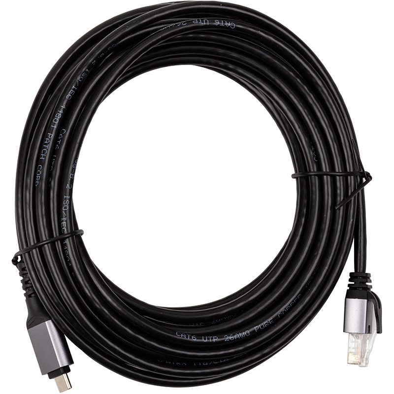 Кабель PowerPlant USB Type-C - RJ45, 7.5 м