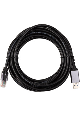 Кабель PowerPlant CAT6 UTP, USB3.0 Type-A - RJ45 5 м