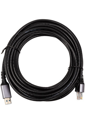 Кабель PowerPlant CAT6 UTP, USB3.0 Type-A - RJ45 7.5 м