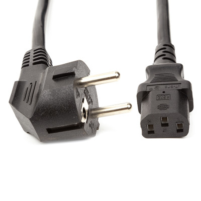 Кабель живлення PowerPlant CEE7/17-C13, Cu 3x1.5мм2, 5 м