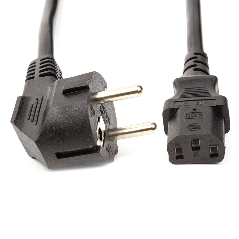 Кабель живлення PowerPlant CEE7/17-C13, Cu 3x1.5мм2, 5 м
