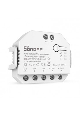 Смарт-перемикач Sonoff Wi-Fi із подвійним реле