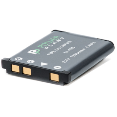 Акумулятор PowerPlant Olympus Li-40B, Li-42B, D-Li63, NP-45, NP-80, EN-EL10 1250mAh (DV00DV1090)