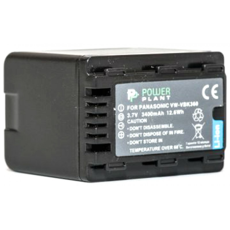 Акумулятор PowerPlant Panasonic VW-VBK360 3400mAh