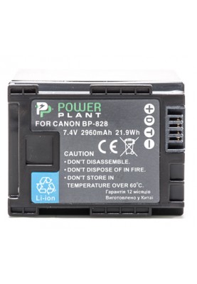 Акумулятор PowerPlant Canon BP-828 Chip 2960mAh