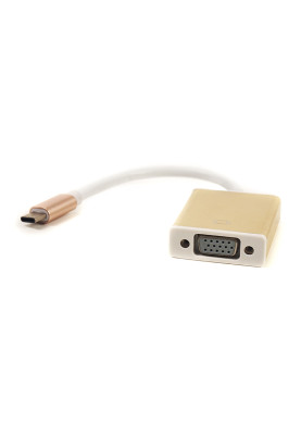 Кабель PowerPlant USB Type-C - VGA, 15cm
