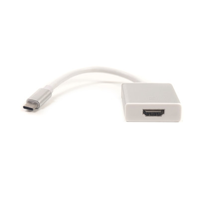 Кабель-перехідник PowerPlant HDMI female - USB Type-C, 0.15м, Blister