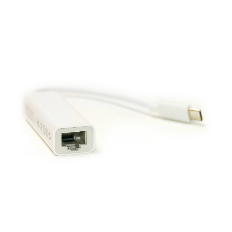 Кабель PowerPlant USB Type-C - RJ45, 12 см