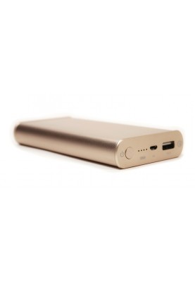 Універсальна мобільна батарея PowerPlant/Q1S/Quick-Charge 2.0/10200mAh Gold