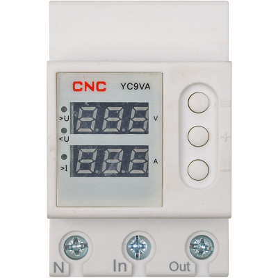 Реле контролю напруги та струму CNC YC9VA-63А
