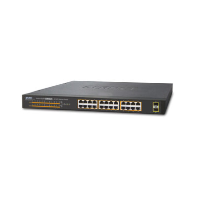 Гігабітний комутатор 2 рівня Planet GSW-2620HP (24-Port 10/100/1000Mbps 802.3at PoE+)