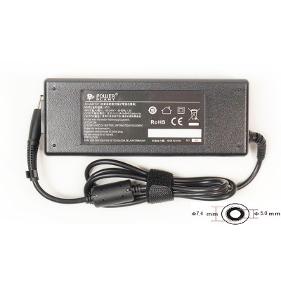 Блок живлення для ноутбуків PowerPlant HP 220V, 18.5V 120W 6.5A (7.4*5.0)
