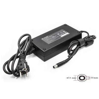 Блок живлення для ноутбуків PowerPlant HP 220V, 19V 180W 9.5A (7.4*5.0)
