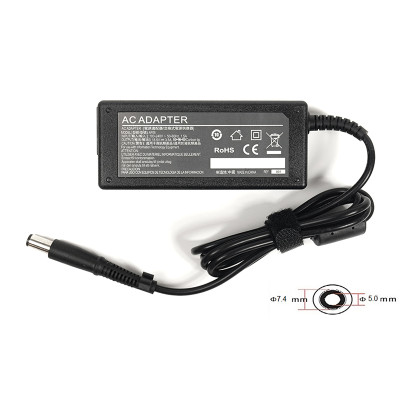 Блок живлення для ноутбуків PowerPlant HP 220V, 18.5V 65W 3.5A (7.4*5.0)