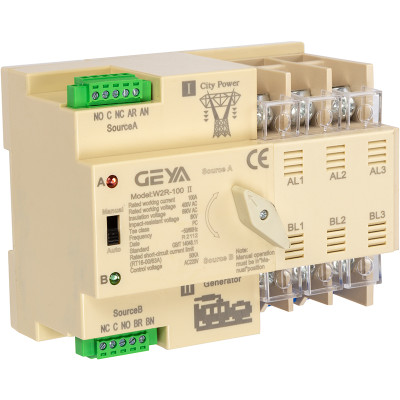 Автоматичний перемикач HiSmart W2R-4P 220V 100A