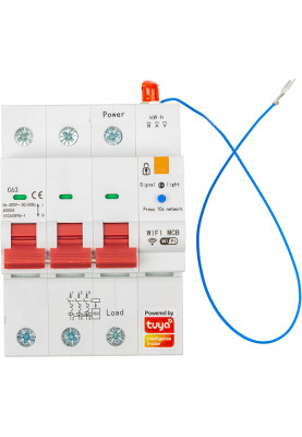 Розумний автоматичний вимикач Tuya Wifi SCB03, 63A