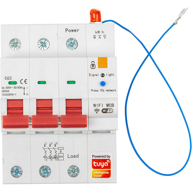 Розумний автоматичний вимикач Tuya Wifi SCB03, 63A